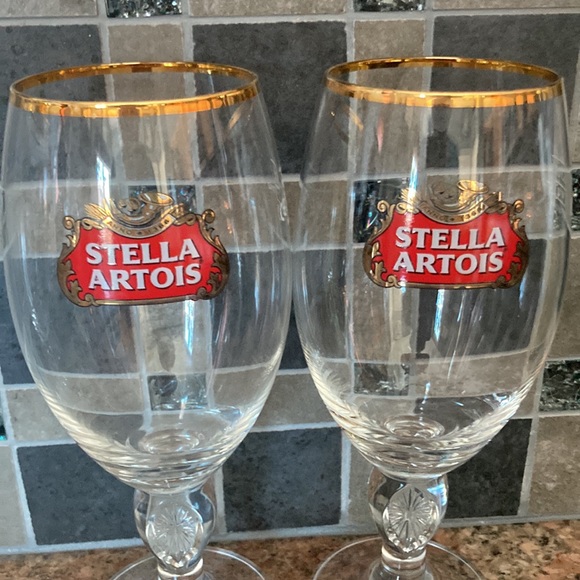 Bundle of Four Stella Artois Beer Glasses - Picture 2 of 7